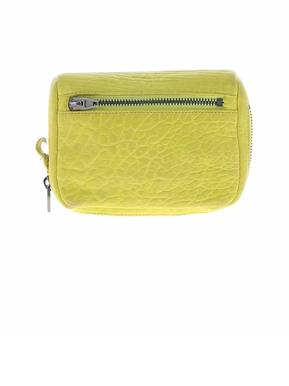 Alexander Wang Yellow Leather Zip Pouch - Women's Small Bag